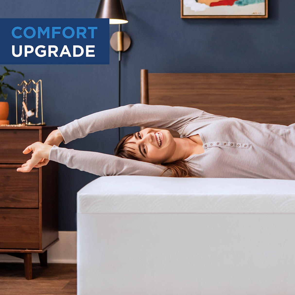 Tempur-Cloud 2-Inch Mattress Topper, King,White Tempur-Pedic