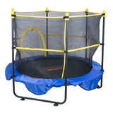 VEVOR 5FT Trampoline for Kids, 60" Indoor Outdoor Trampolines with Safety Enclosure Net, Basketball Hoop and Ocean Balls, Mini Toddler Recreational Birthday Gifts for 3+ Years Kids VEVOR