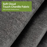 Real Relax 104'' Sofa Bed, U Shaped Chenille Sleeper Sofa Couch with Pull Out Bed and Chaise Storage for Living Room, Apartment and Office, Dark Gray Real Relax