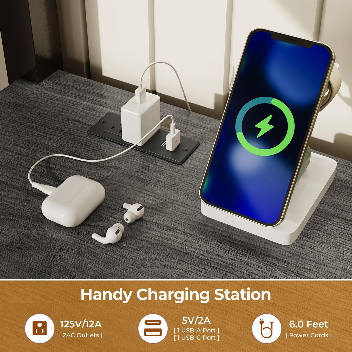 BTHFST Loft Bed Twin Size with L-Shape Desk & RGB LED Lights & Charging Station, Twin Bunk Bed with Fabric Drawers & Shlves, 13.4'' H Safety Guardrail, Noise Free, No Box Spring Needed BTHFST