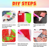 Lophomie Diamond Art Kits for Adults, 5D DIY Angel Wings Fairy Diamond Painting Kits for Adults Beginners, Diamond Dots Kits Gem Arts Crafts for Home Wall Decor 14x14 Inch Lophomie