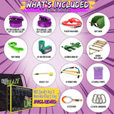 Ninja Warrior Obstacle Course for Kids Workout Equipment, 2 x 55ft Slacklines with 10 Weatherproof & Durable Ninja Kids Toys - Ninja Course for Kids Outside , Kids Obstacle Course Backyard Trailblaze