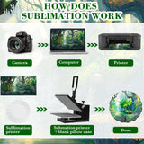 Remerry 10 Pack 10 Inch Sublimation Wind Spinner Blanks 3D Aluminum Metal Wind Spinners Whirligigs Wind Spinners DIY Crafts Ornaments for Garden Window Yard Porch Front Door Decoration(Round) Remerry