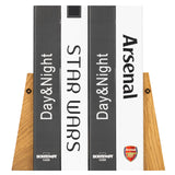 TILISMA Book Ends for Shelves - Handmade Wooden Bookends with Metal Base, Oak Tree - Sturdy Book Holders for Heavy Books - Fancy Modern Decorative Book Accessories to Hold Books on Bookshelf TILISMA