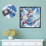 Diamond Art Painting Kits for Adults Butterfly Fairy Princess, 5D Special Shape Diamond Art Kits for Beginners, Crystal Rhinestones Diamond Art Painting for Home Wall Decoration Gift 12×12 inch AiYuanzsh