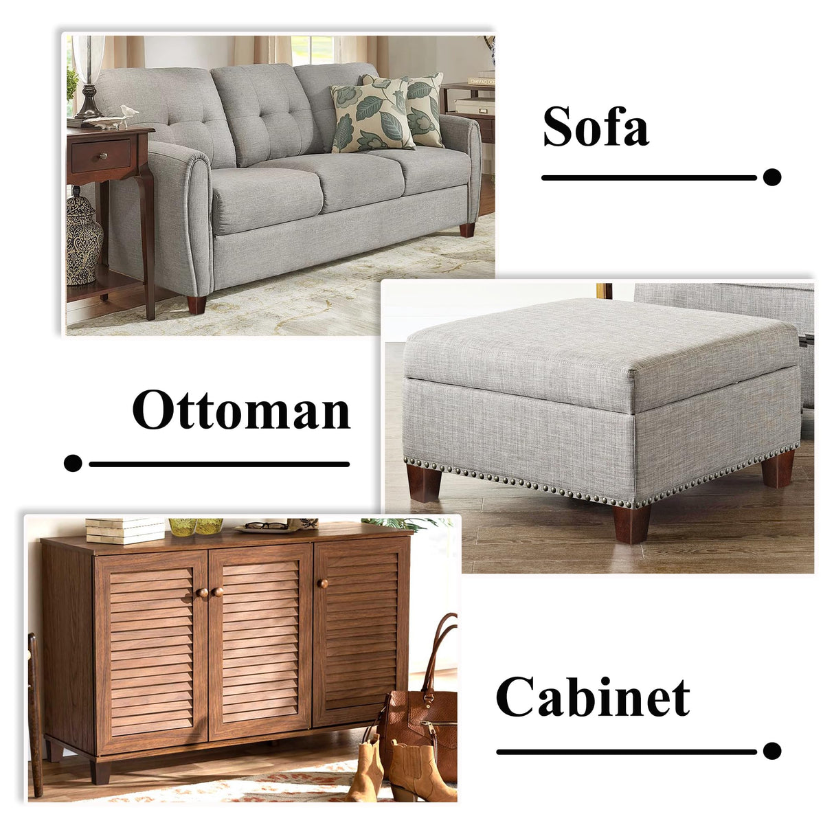 AORYVIC Wood Legs for Furniture 4 inch Sofa Legs Square Bed Legs Pack of 4 AORYVIC