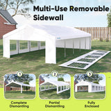Quictent 16x32ft Party Tent Heavy Duty Outdoor Canopy Tent Carport Wedding Event Shelter BBQ Wedding Tents for Parties with Storage Bags Quictent