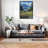 NWQZBYHT Landscape 5D Diamond Painting Kits for Adults,Mountain Diamond Art Kits for Adults,DIY Round Full Drill Gem Art Kits for Beginner,Diamond Dots Picture Crafts Home Wall Decor 12x16 Inch NWQZBYHT