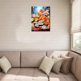 Japanese Cuisine Diamond Painting DIY 5D, Numbering Kit,Graffiti Delicious Sushi Artwork Lemon and Sakura Wall Art Food Crystal Rhinestone Pictures Fast Food Art Home Decor Adults Gift(12''Wx 16''H) Tucocoo