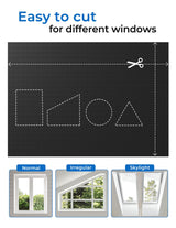 Sumobaby Blackout Curtains for Bedroom Portable 42"x60",No Drill Black Out Shades with Upgraded Hook&Loop Tapes,100% Blackout Window Cover,Thermal Insulated Blinds for Bedroom,Nursery(1 Panel,Black) Sumobaby