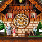 Kintrot Cuckoo Clock Traditional Chalet Black Forest House Clock Handcrafted Wooden Wall Pendulum Quartz Clock Kintrot