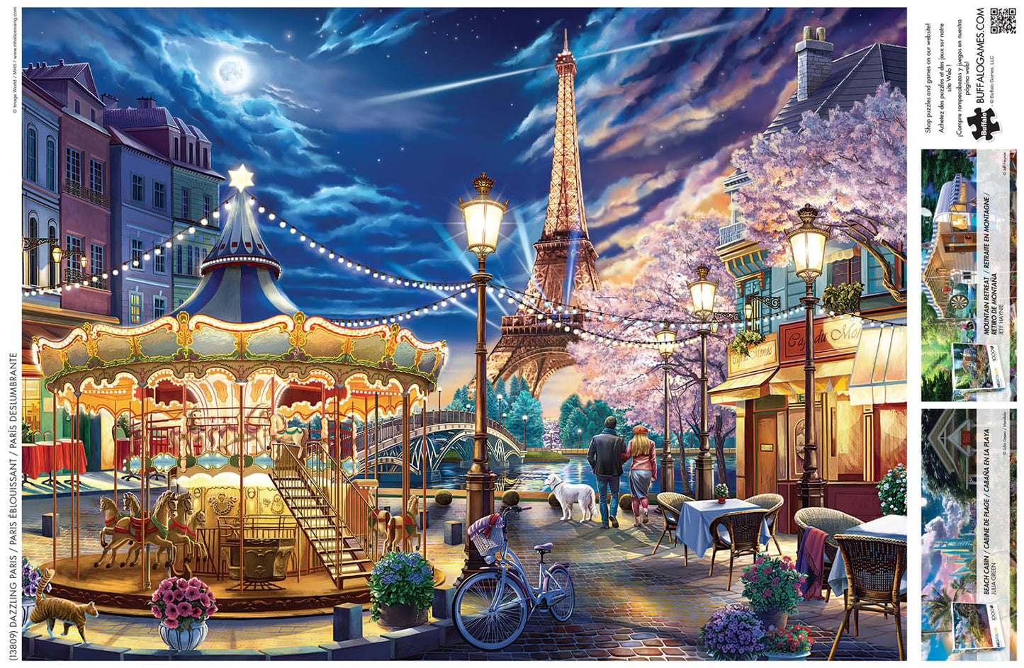 Buffalo Games - Image World - Dazzling Paris - 1000 Piece Jigsaw Puzzle for Adults -Challenging Puzzle Perfect for Game Nights - Finished Size is 26.75 x 19.75