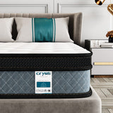 Crystli Full Mattress, 10 Inch Memory Foam Mattress with Innerspring Hybrid Full Size Mattress in a Box Pressure Relief & Supportive Double Mattress 100-Night Trial 10-Year Support Crystli