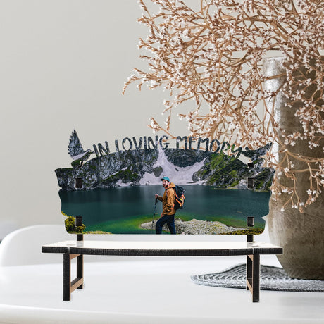 Tofficu White Embryo Chair Heat Transfer Memory Bench Diy Photo Frame Sublimation Blank Heat Press Blanks Table Decorations for Dining Table Heat Transfer Blank Wood Christmas Billet Tofficu