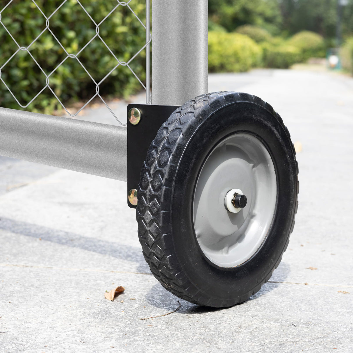 DURIGID 8 Inch Heavy Duty Gate Wheels - Prevent Gate Sagging, Black 2 Pack DURIGID