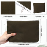 Reginary 10 Pack Canvas Makeup Bags Bulk for Women Multi Color Cosmetics Bag Travel Toiletry Bag Pencil Pouch Multiple Blank Makeup Bags with Zipper Mom Gift for Christmas(Macaron Color) Reginary