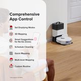 roborock Q8 Max+ Robot Vacuum and Mop, Self-Emptying, Hands-Free Cleaning for up to 7 Weeks, Reactive Tech Obstacle Avoidance, 5500 Pa Suction, DuoRoller Brush, APP-Controlled Mopping, White roborock