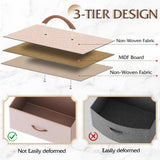 WLIVE Fabric Dresser for Bedroom, Tall Dresser with 8 Drawers, Storage Tower with Fabric Bins, Double Dresser, Chest of Drawers for Closet, Playroom, Dormitory, Pink and Rose Gold WLIVE