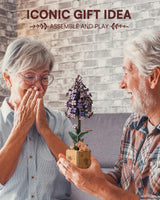 Wowood 3D Flower Wooden Puzzles for Adults-Lilac, DIY Wooden Flowers Model Kit Building Set Crafts for Adults to Build, Botanical Collection/Ideal Creative Gift Ideas/Housewarming (154PCS) Wowood