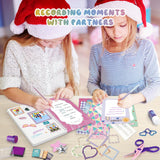 PERRYHOME DIY Journal Kit for Girls Ages 8-14, 2-Pack Journal Set for Tween & Teen Girls, Scrapbook & 100+Pcs Diary Supplies Set,DIY Stationery Set, Gifts for 8 9 10 11 12 13 14 Year Old Girl Birthday PERRYHOME