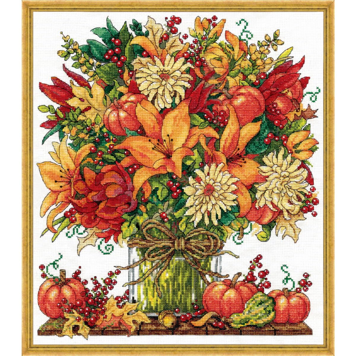 Design Works Crafts Fabulous Fall Counted Cross Stitch Kit, Mulitcolor DesignWorks Ink