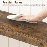 YATINEY Farmhouse Console Table, 47.2 Inches Wooden Sofa Table, Behind Couch Table with Storage, Industrial Hallway Accent Table for Living Room, Entryway, Hallway, Rustic Brown CT24BR YATINEY