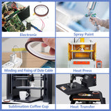 Fyguard 9 Rolls 10mm×30m (98Ft) Sublimation Tape Heat Tape Transfer Tape High Temperature Heat Resistant Tape, Heat Tape for Sublimation Heat Press Electronic Soldering Masking, No Residue Fyguard