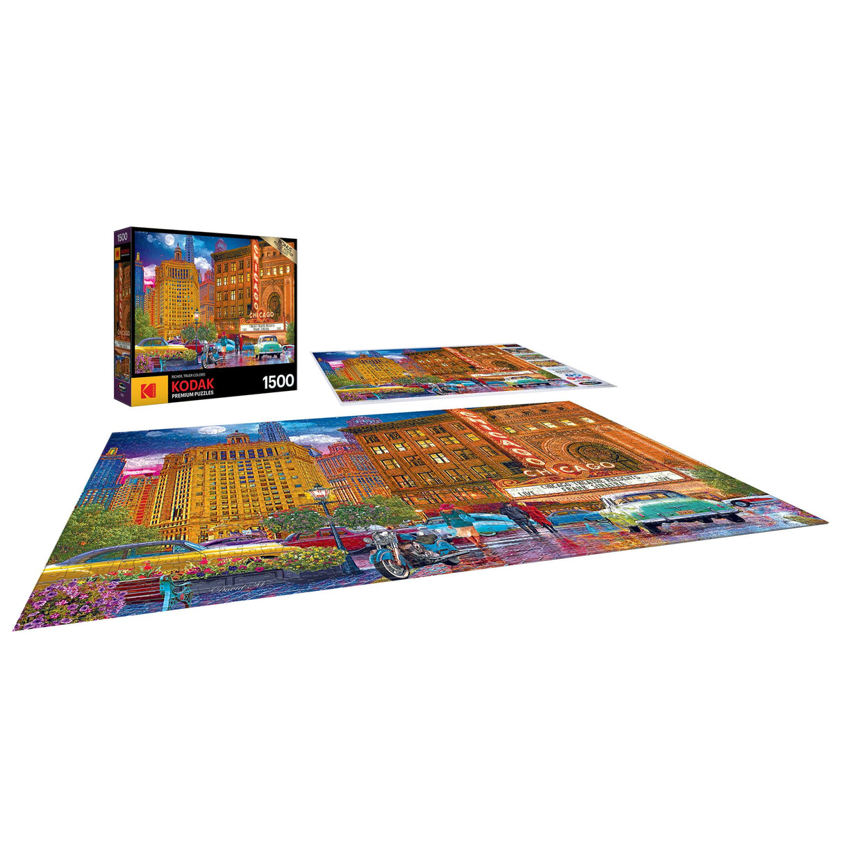 RoseArt - Kodak Premium - Chicago - 1500 Piece Jigsaw Puzzle for Adults RoseArt