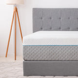 EGOHOME Twin Mattress 14 Inch, Charcoal Gel Memory Foam Mattress Bed in a Box, Back Pain Relief Mattress Made in USA, Medium Firm Mattress, CertiPUR-US Certified,38”x75”x14”, White EGOHOME