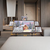 Jigsaw Puzzle Table 1500 Pieces,Adjustable Height&Up Puzzle Board with Cover and 4 Drawers,Puzzle Tables for Adults,Puzzle Board with Cover with Legs for Puzzle Doer(Coffee Color) RAGOZONERY