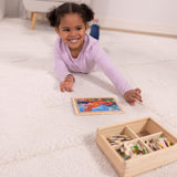 Melissa & Doug Dinosaurs 4-in-1 Wooden Jigsaw Puzzles in a Storage Box (48 pcs) - FSC Certified Melissa & Doug