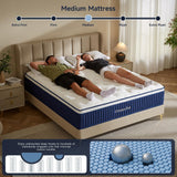 Chiusyufuk Twin Mattress,10 inch Twin Size Mattress,Hybrid mattresses,Single,Gel Memory Foam Individually Wrapped Pocket Coils Innerspring Pressure Relief,Soft,CertiPUR-US Certified,Fiberglass-Free, Chiusyufuk