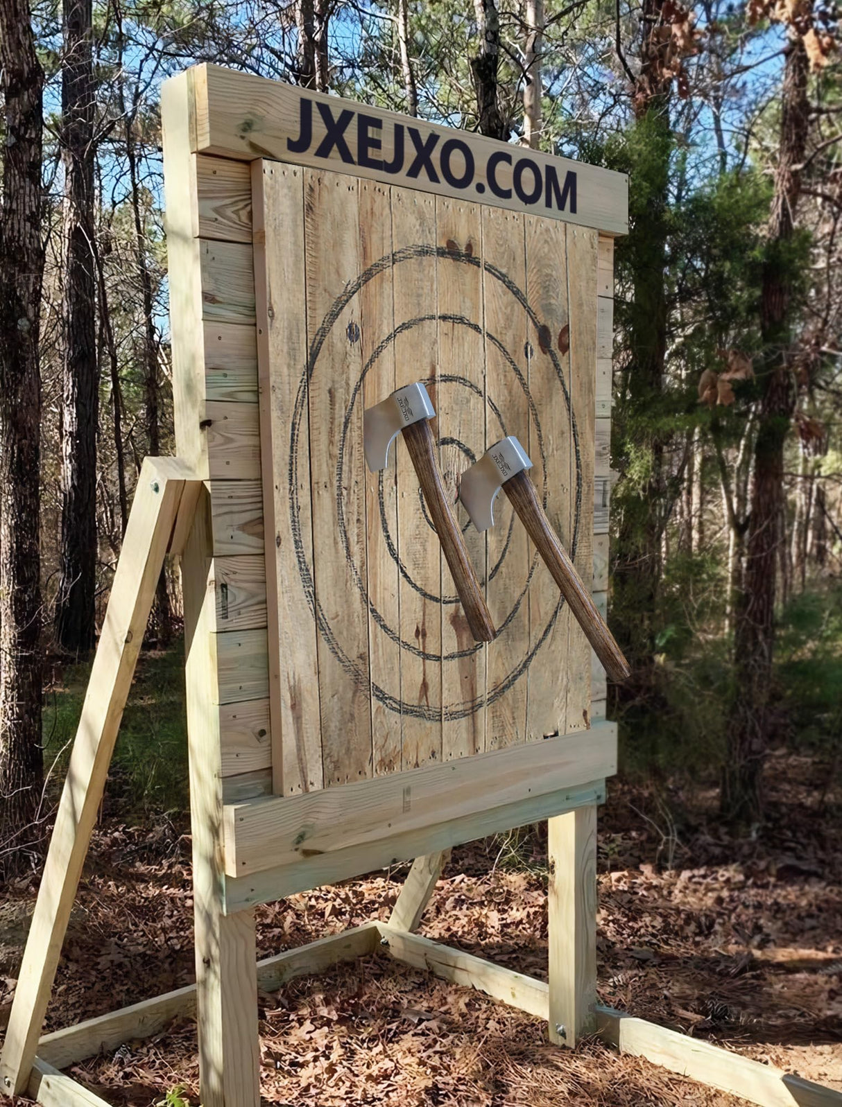 The Woopecker- 2Pack Professional Throwing Hatchet for Axe Throwing Competitions 1.58Lbs Head with 16.4" Handle JXE JXO