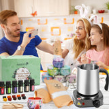 SAEUYVB Candle Making Kit with Wax Melter, Candle Making Kit for Adults, Candle Kit - DIY Starter Soy Candle Making Kit - Perfect as Home Decorations SAEUYVB