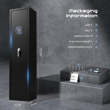 HEANVO 3-5 Gun Safes for Home Rifle and Pistols, Rifle Gun Safe for Shotguns, Quick Access Biometric Large Gun Cabinet Lock, Adjustable Rack Gun Safe HEANVO