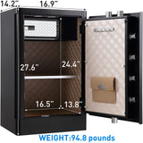 Tenamic Deluxe Biometric Fingerprint Safe Box Smart Touch Screen Fireproof Safe for Home Office Hotel 3.83 Cubic Tenamic