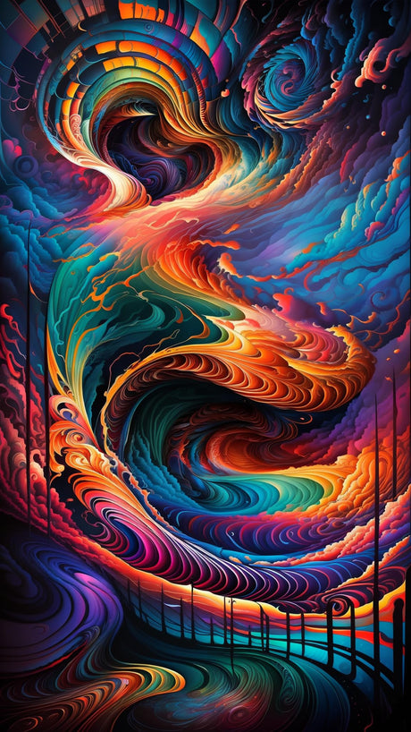 ZHUMUTO Large 5D Diamond Art Painting Kits for Adults,15.7x27.5inch Abstract Colorful D DIY Full Round Drill Diamond Dots Large Size,Big Gem Art and Crafts for Home Wall Decor Gifts ZHUMUTO