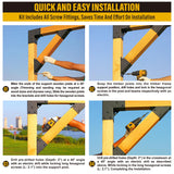 WOWACE 4pcs 45° Degree Angle Support Brackets, 4x4 (Actual 3.5''x3.5'') Pergola Angle Brackets, For pergola, deck porch, log cabin angle support bracket kit WOWACE