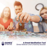 Space Puzzle for Adults - 1000 Piece Solar System Planet in Space Jigsaw Puzzles Galaxy Outer Space Astronaut, Family Fun – Premium Materials, 27.5" x 19.5” Vibrant Non-Glare Soy-Based Ink GAMES BY NATURE