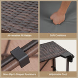 Gizoon 7 Pieces Outdoor Patio Furniture Set, All-Weather PE Rattan Wicker Sectional Sofa Seating with Waterproof Cushions and Coffee Table, Outdoor Conversation Set for Garden, Backyard, Balcony Gizoon