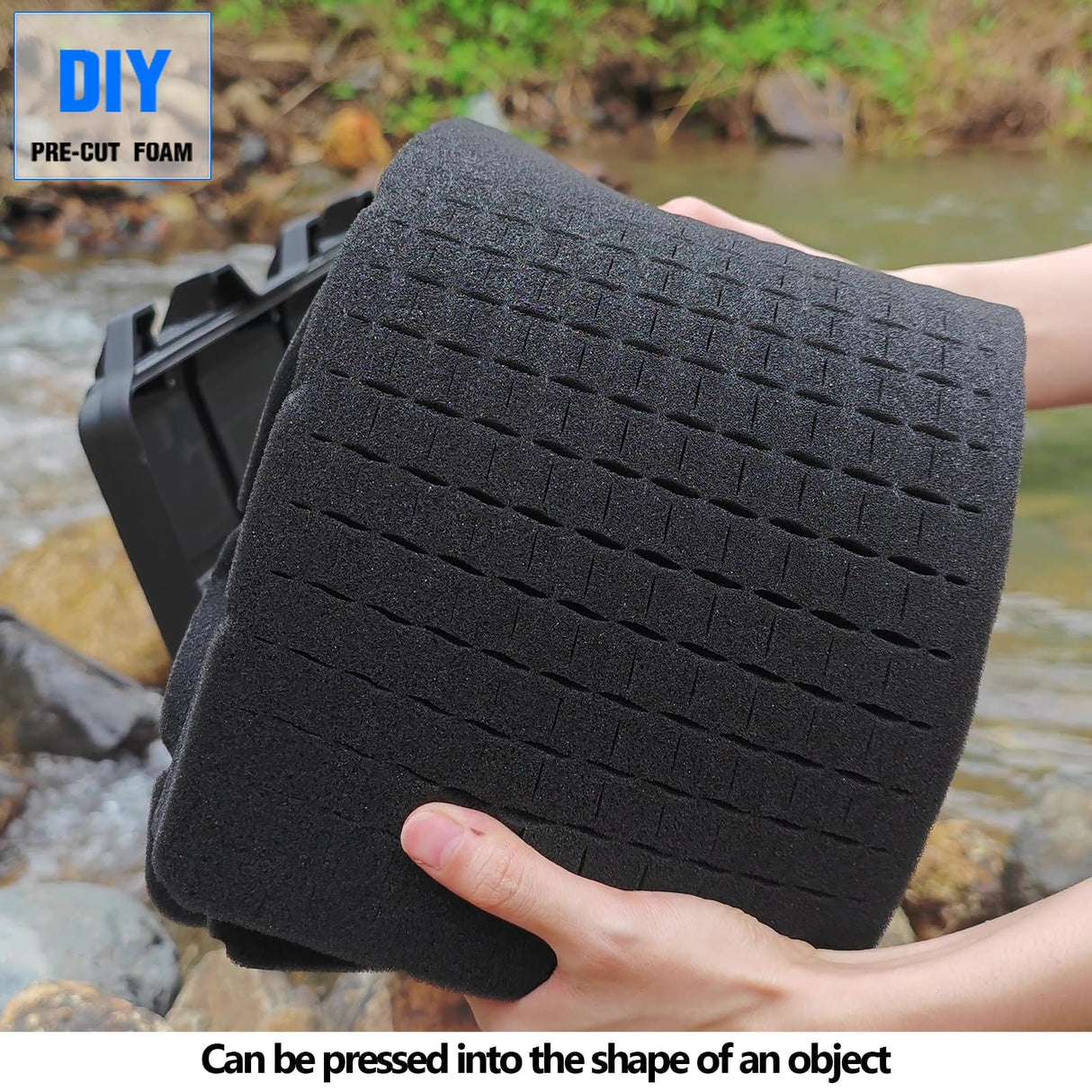 Handgun Case Lockable-Firearm Travel Pistol Case with 2 TSA Locks Included, Pistol Carrying Case Hard Shell, Waterproof Hard Gun Case for Pistol 12.6 x 9.41 x 4.42 Inches, Gun Storage Case with Foam LAFENLIN