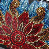 2 Pcs Diamond Painting Crossbody Bag, DIY 5D Diamond Painting Handbag Kit with Chain and Tassel, Bling Rhinestone Makeup Shoulder Bag for Woman, DIY Craft Gift, Peacock JBTM24