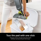 Shark VACMOP Pro Cordless Hard Floor Vacuum Mop with On-Demand Spray and Headlights, includes 4 Disposable VACMOP Pads and a 12oz VACMOP solution, Charcoal Gray, VM252 Shark