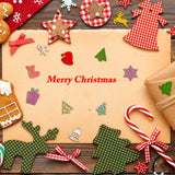 300 Pieces Unfinished Mini Wooden Christmas Ornaments DIY Wooden Christmas Ornaments Mini Blank Wood Slice Cutout Christmas Craft for Holiday Winter Xmas Tree Hanging Decoration DIY Craft,30 Styles AWIZOM