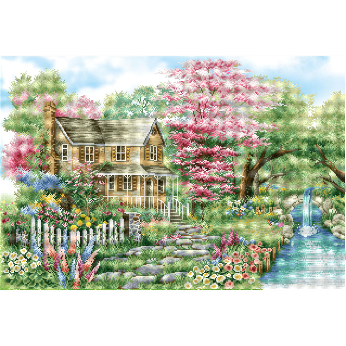 DIAMOND DOTZ Spring Sparkle Diamond Painting Kits for Adults - Diamond Art Kits a Relaxing Creative Craft Kit with Dotz Gems 35.4x24 DIAMOND DOTZ