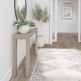 Plank+Beam Modern Solid Wood Console Table, 46.25 Inch, Sofa Table, Narrow Entryway Table for Hallway, Behind The Couch, Living Room, Foyer, Easy Plank+Beam