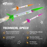 Estes 2435 3 Bandits Rocket-Building Kit, Beginner Mini-Engine-Powered Flying-Rocket-Model Kit for Ages 10+ Estes