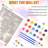 Lxmsja Fishing Village Paint by Numbers Kit for Adults, Harbor Acrylic Paint by Numbers for Adults Beginner, DIY Craft Supplies Oil Painting Kits for Home Wall Decor 20x16 inch (No Frame) Lxmsja