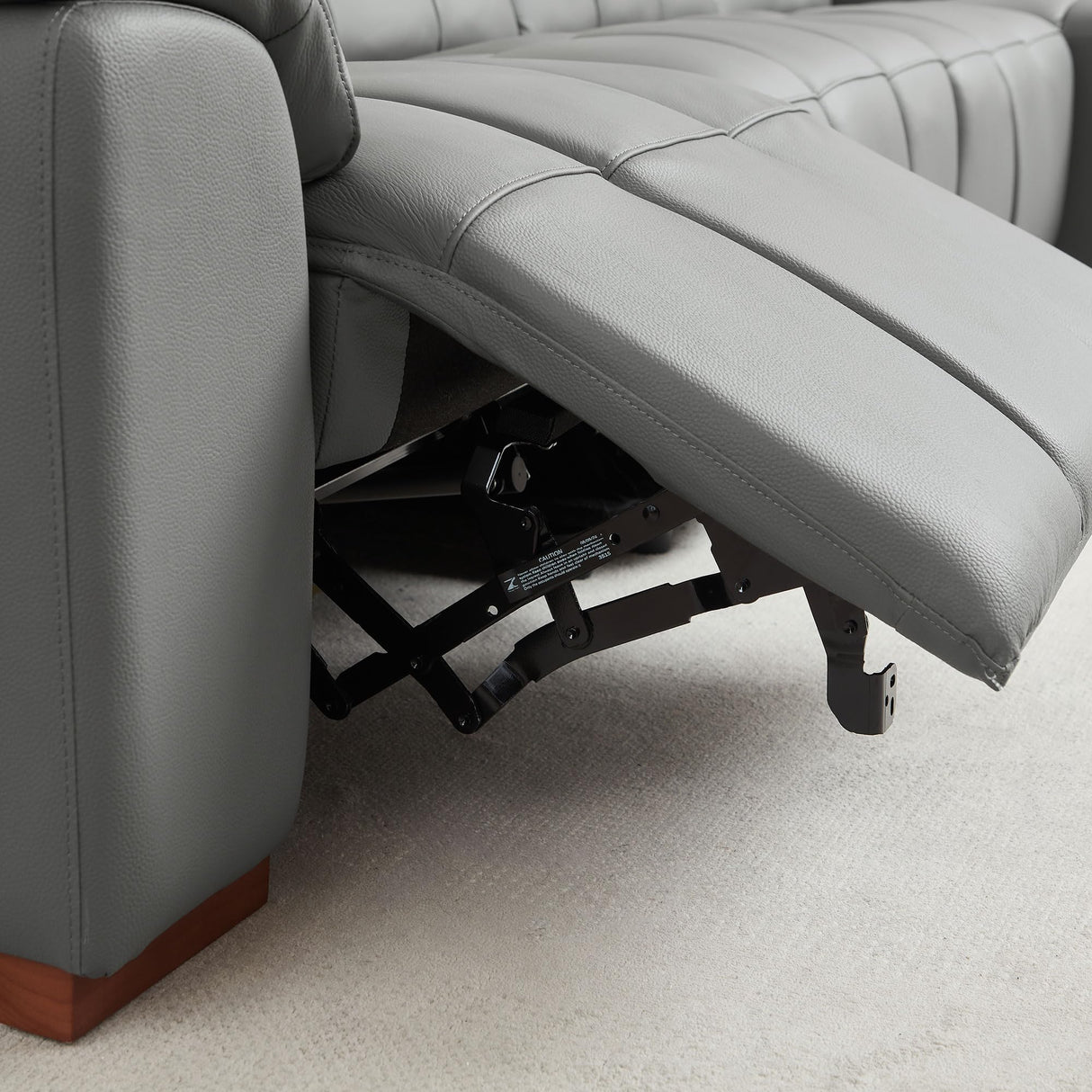 Luxury Power Reclining Motion Sectional Sofa Oversized Leather Upholstered Left Facing Recliner Sofa&Couch for Living Room, L-Shaped Power Recliner Couch W/USB Ports, Adjustable Headrest & Footrest ERYE