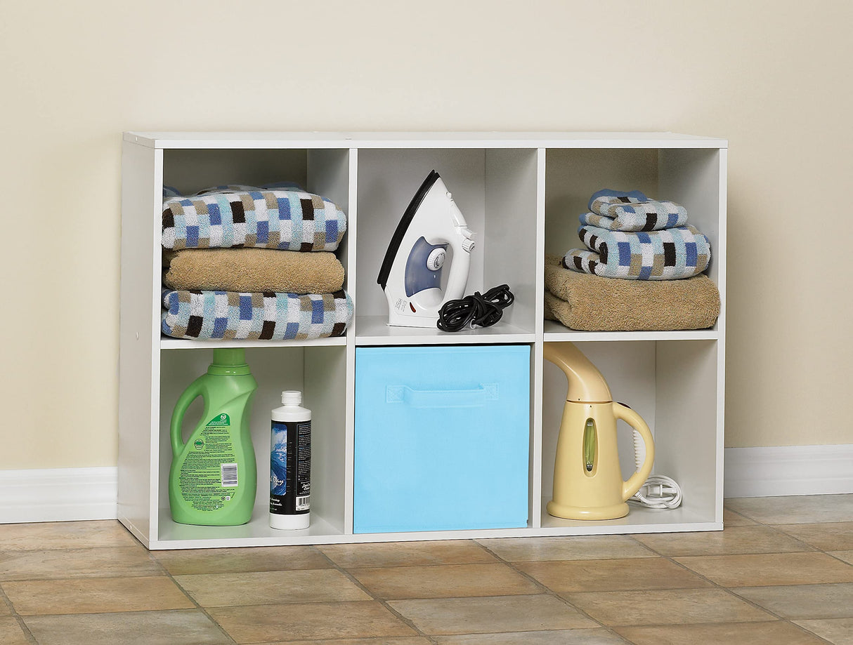 Closetmaid Decorative Home Stackable 6 Cube Cubeicals Organizer Storage Bookcase, with Hardware for Office, Home and Closet, White ClosetMaid